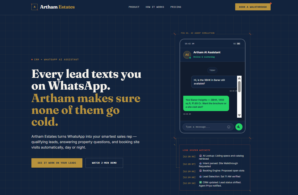 Artham Estates Platform